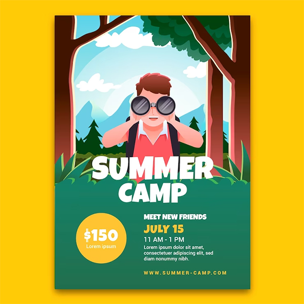 Free Kids Camp Flyer Template