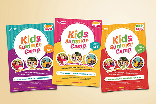 Kids Summer Camp Event Flyer