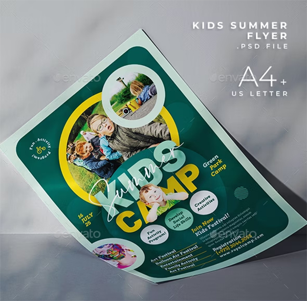Kids Summer Camps Flyer