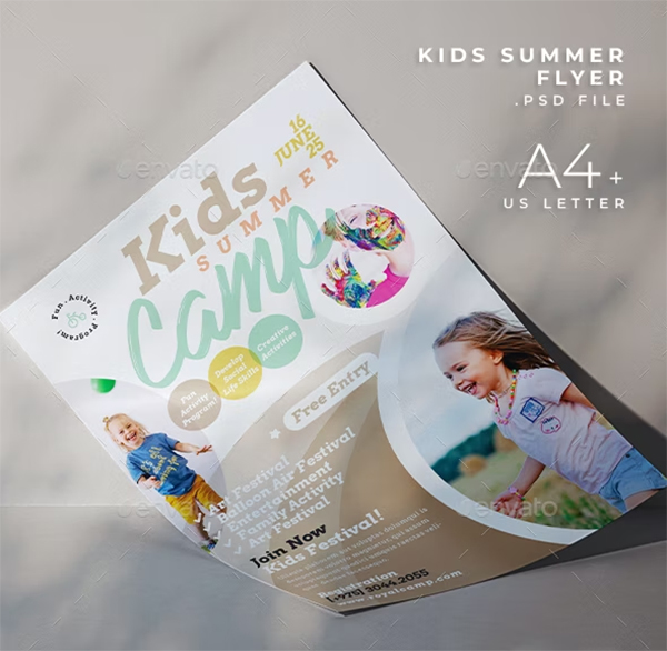 Kids Summer Camp Flyer Templates