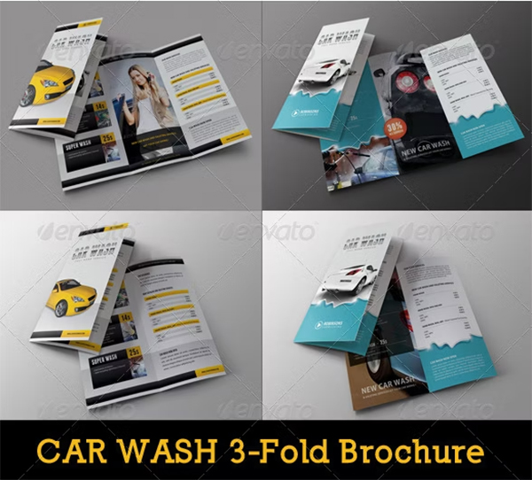Car Wash Multiuse Brochure Bundle