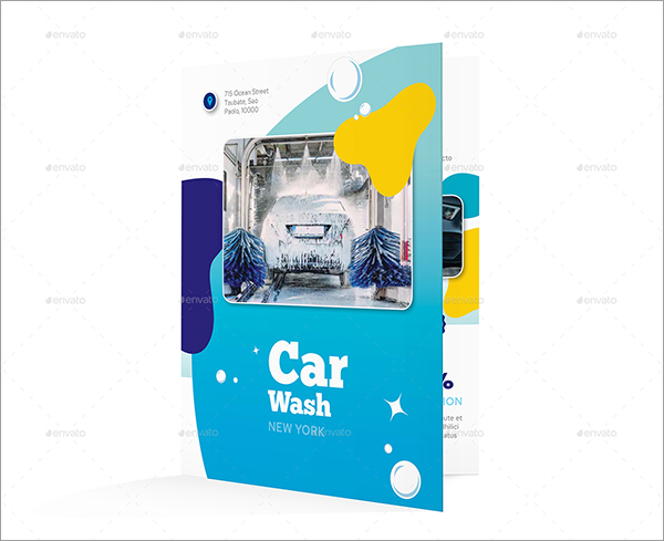 Car Wash Bifold Brochure Templates