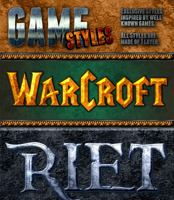 Game Photoshop Styles