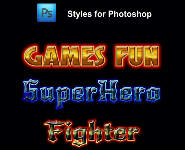 Games Fun Photoshop Styles