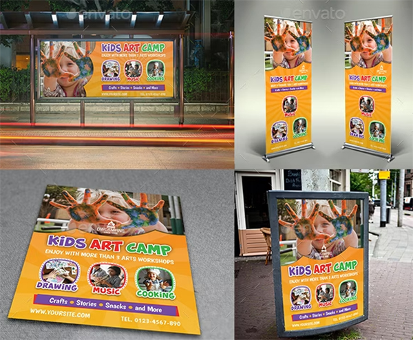 Kids Art Camp Advertising Bundle
