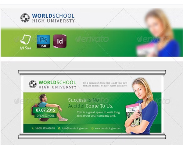 School Billboard PSD Templates