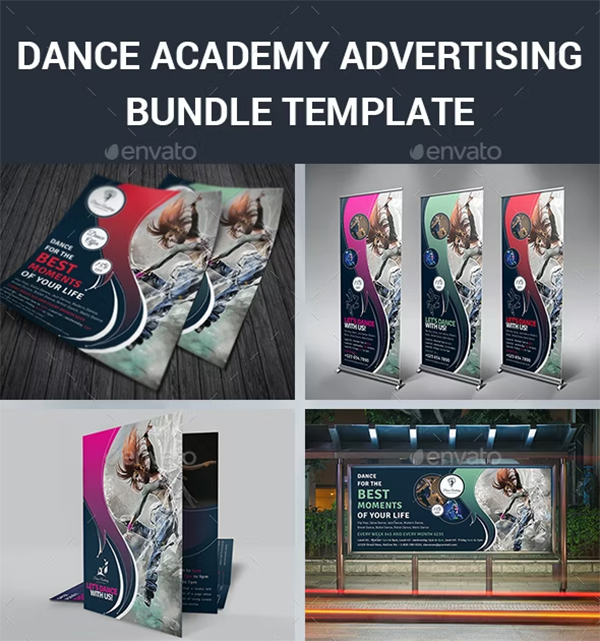 Dance Academy Advertising Bundle Template