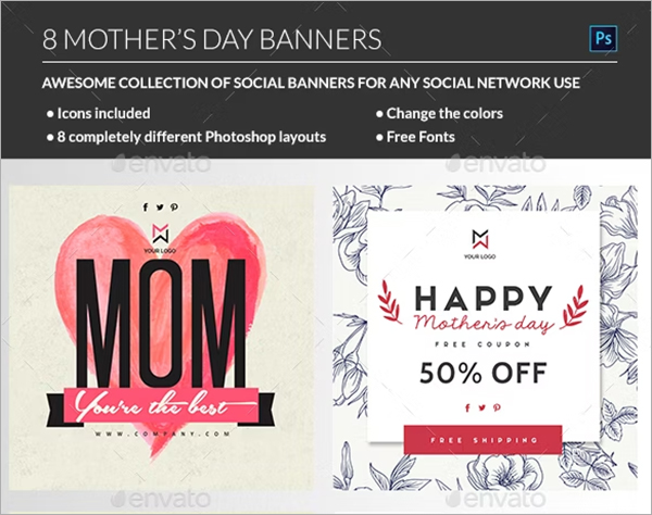 Mothers Day Banner Design