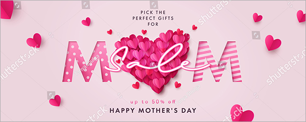Happy Mothers Day Sale Banner Template