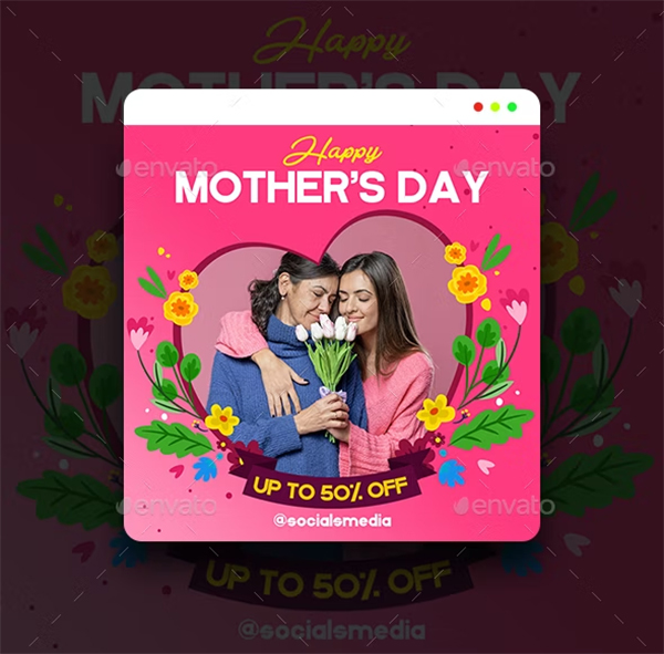 Happy Mothers Day Banners Design
