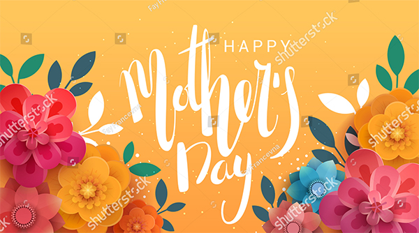 Mothers Day Vector Banner Template