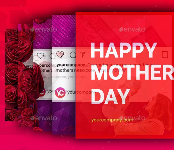 Happy Mothers Day Social Media Animation Banner