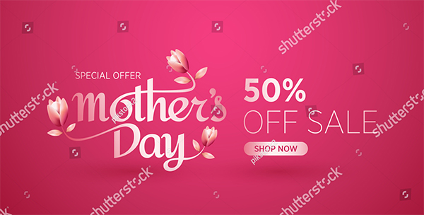 Mother's Day Sale Banner Design Template