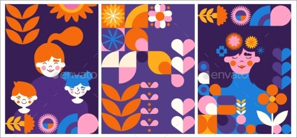 Mothers Day Vector Banners Template