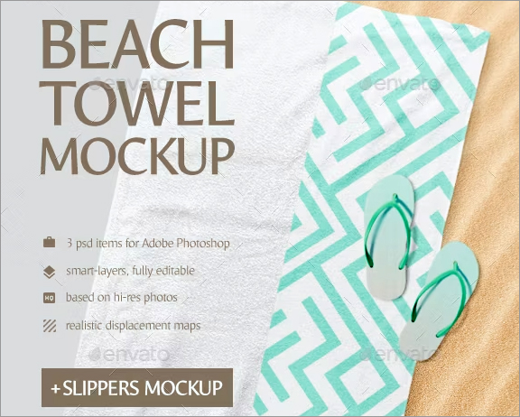 Beach Towel Mockup