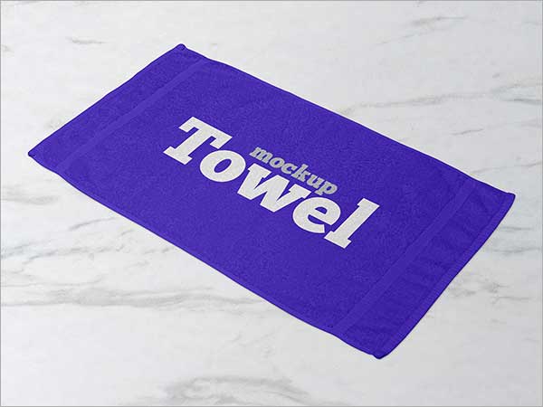 Free Beach Bath Towel Mockup PSD Set