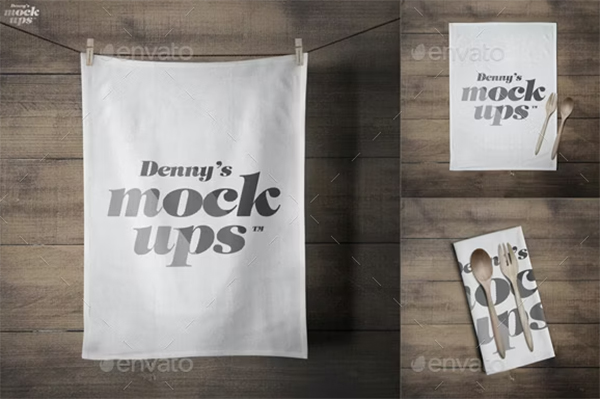 Flour Sack Towel Mockup