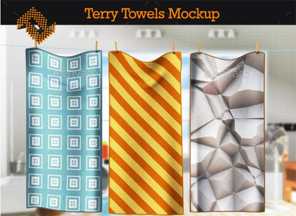 Terry Towels Mockup