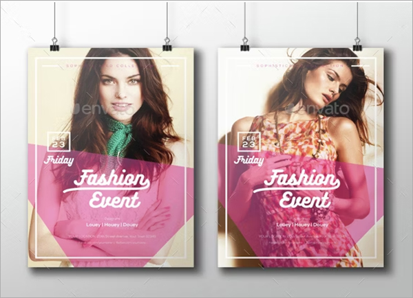 Fashion Event PSD Flyer Template