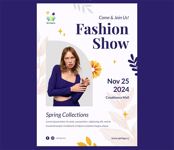 Free PSD Fashion Template