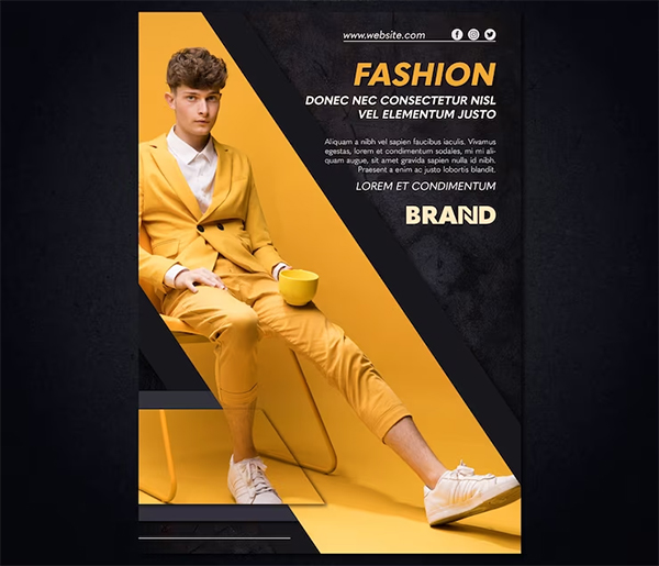 Fashion Flyer & Poster Free PSD Design
