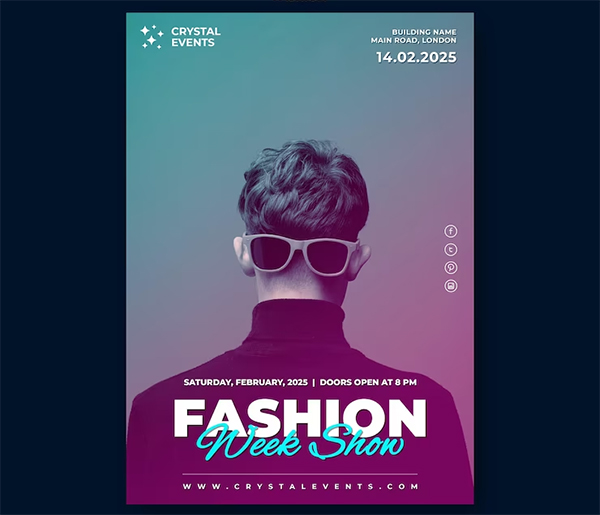 Fashion Flyer & Poster Free PSD Template