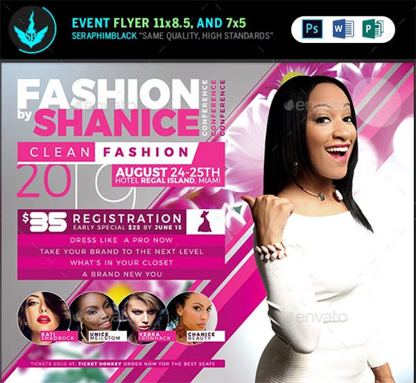 Fashion Conference Flyer Template