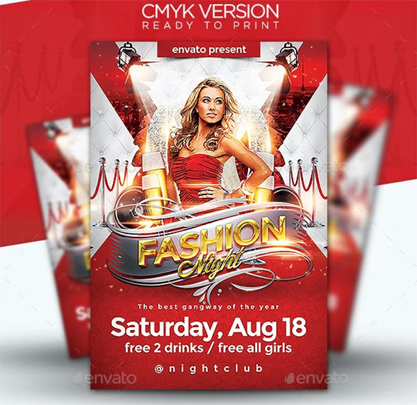 Fashion Night Event Flyer Template