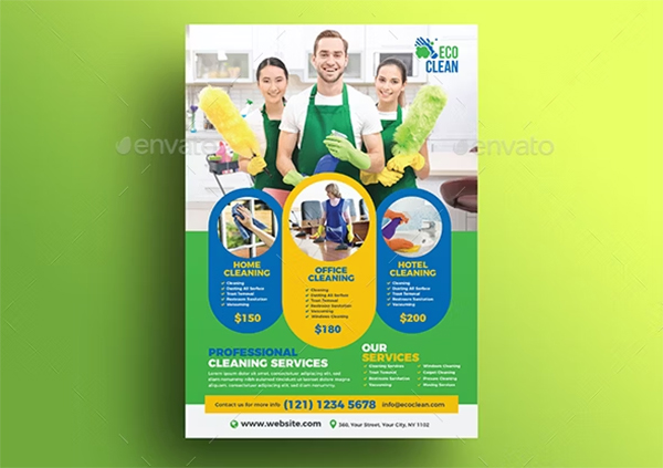 Cleaning Services Flyer Design