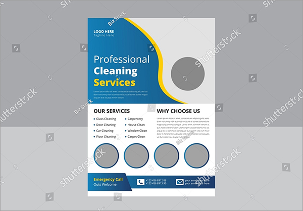 Carpet Cleaning Professional Vector Flyer
