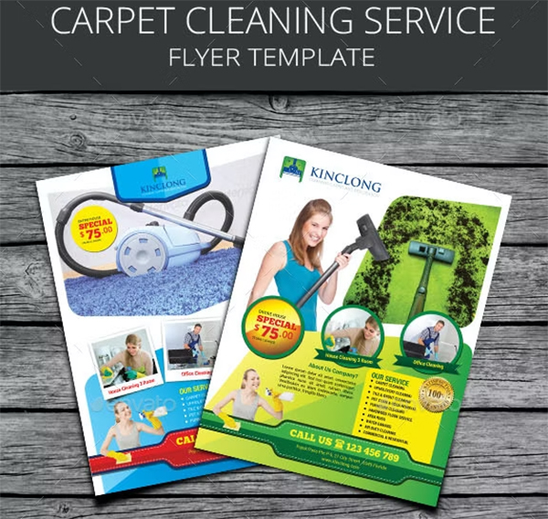 Carpet Cleaning Service Flyer Template