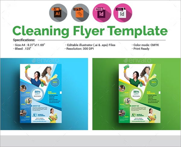 Cleaning Service Flyer Template