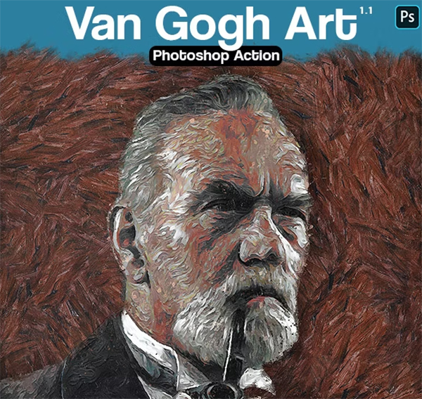 Vintage Van Gogh Art Photoshop Action
