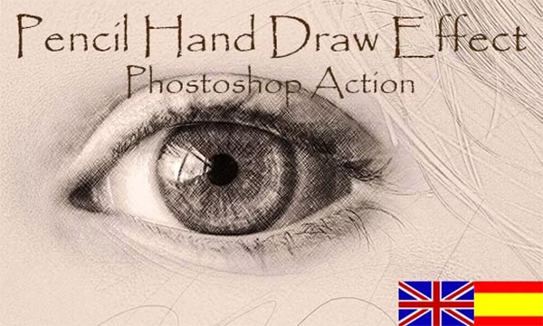 Pencil Hand Draw Effect Photoshop action