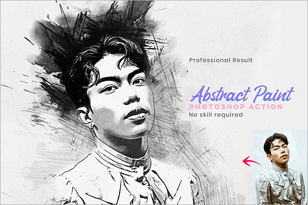 Charcoal Pencil Drawing Photoshop Action