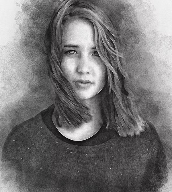 Pencil Drawing ATN, Photoshop Action