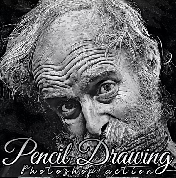 Pencil Drawing Painting Photoshop Action