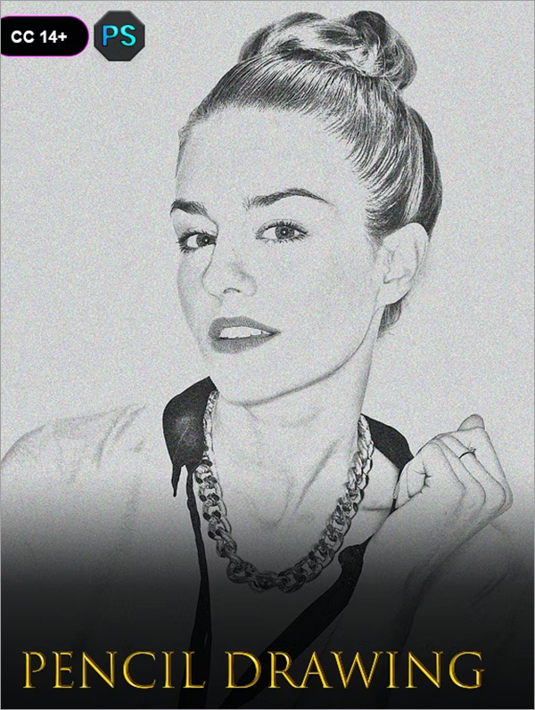 Creative Pencil Drawing Photoshop Action