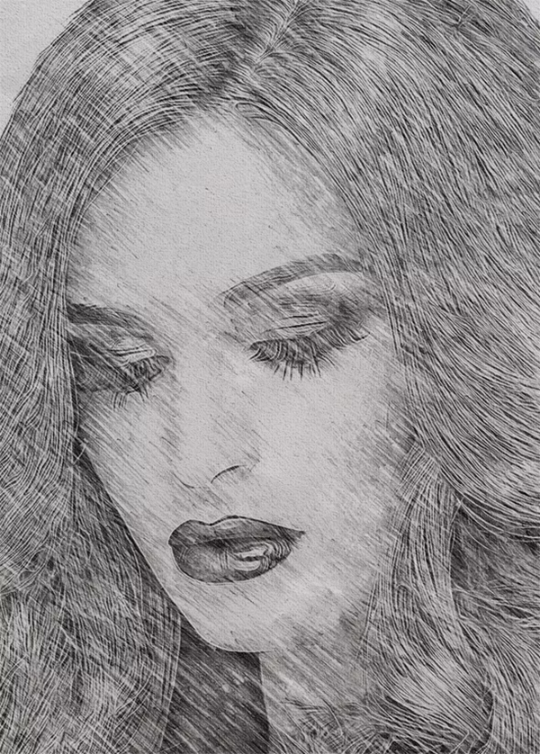 Pencil Drawings Photoshop ZXP File Action