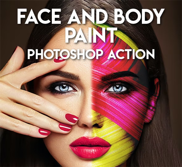 Face and Body Paint Photoshop Action