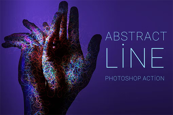 Abstract Line Photoshop Action