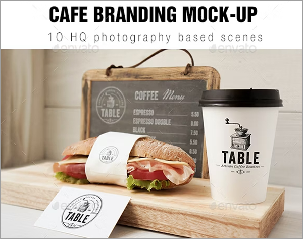 Cafe Branding Mockup Templates