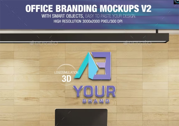 Office Branding Mockup Template
