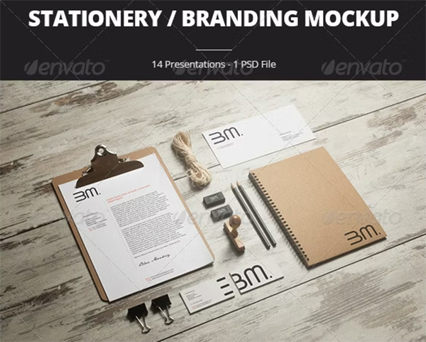 Stationery Branding Mockup Template
