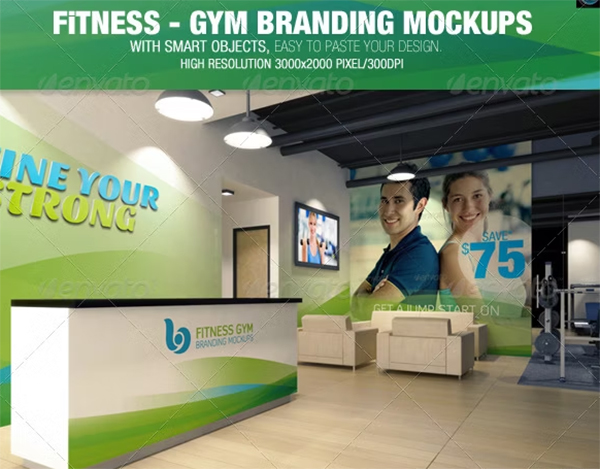 Fitness Gym Branding Mockups