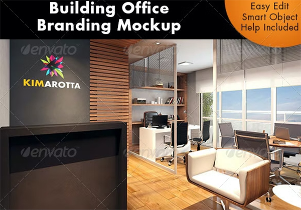 Building Office Branding Mockup