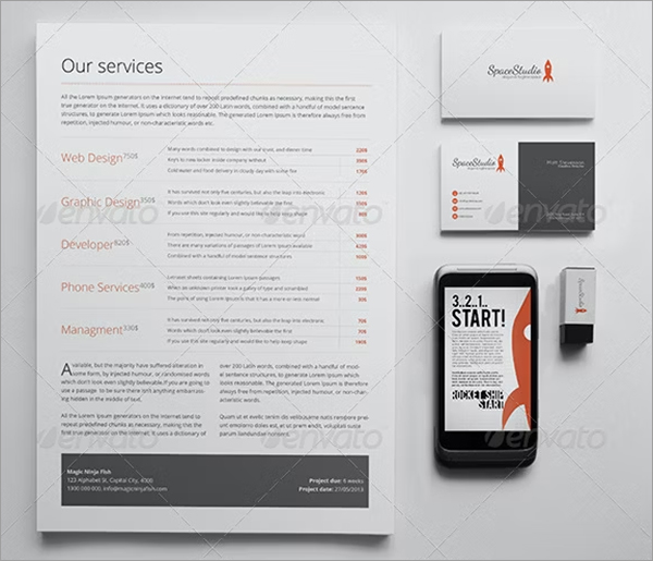 Realistic Stationary Brand Identity Mockups