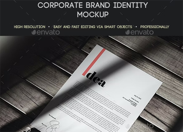 Corporate Brand Identity Mockup