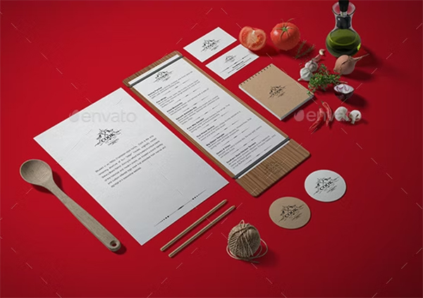 Restaurant Food Branding Identity Mock-up