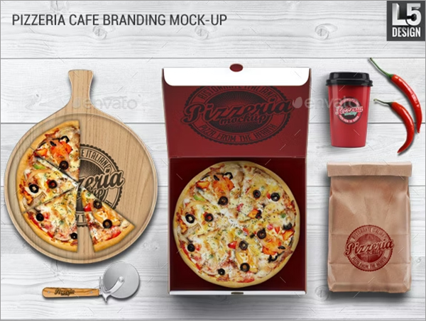 Pizzeria Branding Identity Mock-up